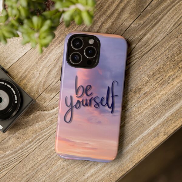 12256350868497061148_2048.jpeg Be Yourself Sunset Phone Case — Protective Tough iPhone Cover
