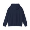 Small Blue Floral Crest Hoodie — Minimal Pocket Chest Design