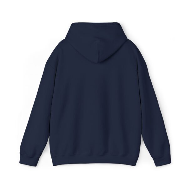 Small Blue Floral Crest Hoodie — Minimal Pocket Chest Design