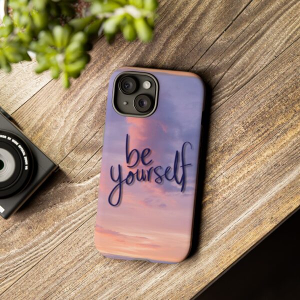 2388256221070251294_2048.jpeg Be Yourself Sunset Phone Case — Protective Tough iPhone Cover