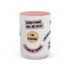 Affirmation Sticker Style Mug Accent Coffee Mug | Motivational Positive Quotes