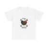 T-Shirt — “My Heart Beats for You” Romantic Skull; Rose Graphic Tee