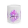 Love Yourself Ceramic Mug — Inspirational Pink Watercolor Coffee Cup (11oz/15oz)