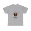 T-Shirt — “My Heart Beats for You” Romantic Skull; Rose Graphic Tee