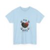 T-Shirt — “My Heart Beats for You” Romantic Skull; Rose Graphic Tee
