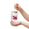 Valentine's Day Sipper Glass 16oz — 'Happy Valentine's Day' Heart Balloon Tumbler