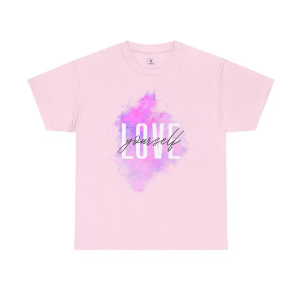 2169696012285164753_2048-1.jpeg Love Yourself Tee | watercolor pink purple script design
