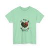 T-Shirt — “My Heart Beats for You” Romantic Skull; Rose Graphic Tee