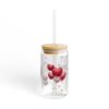 Valentine's Day Sipper Glass 16oz — 'Happy Valentine's Day' Heart Balloon Tumbler