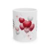 Valentine’s Day Heart Balloons Ceramic Mug (11oz & 15oz) — Happy Valentine’s Day Design