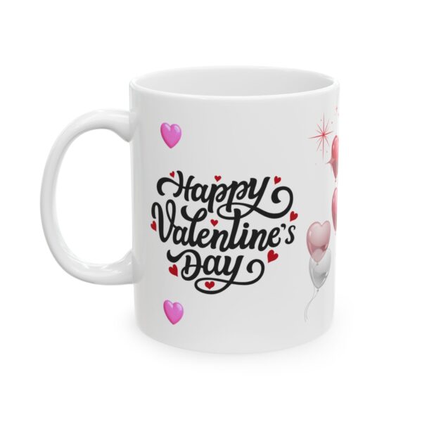 Valentine’s Day Heart Balloons Ceramic Mug (11oz & 15oz) — Happy Valentine’s Day Design