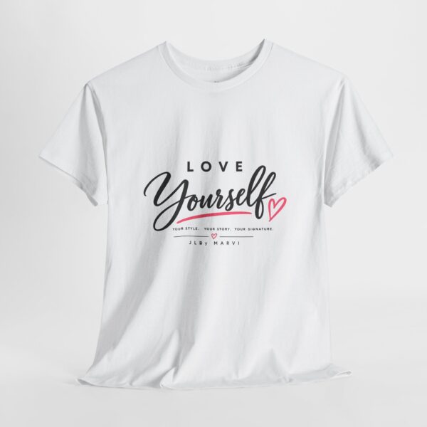 Love Yourself Women's Tee | Pink & Purple Inspiration Graphic T-Shirt