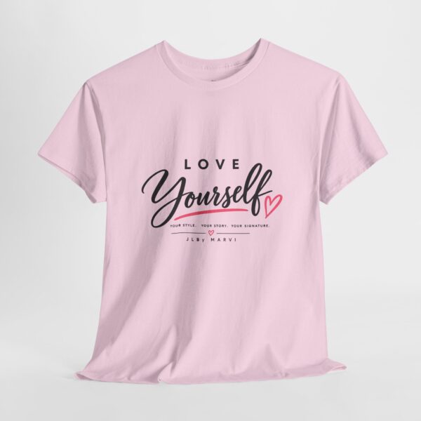 Love Yourself Women's Tee | Pink & Purple Inspiration Graphic T-Shirt