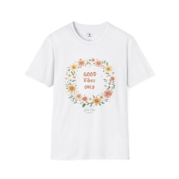 16087117669928509760_2048.jpeg Good Vibes Only Floral Tee | Positive Inspirational Women's T-Shirt