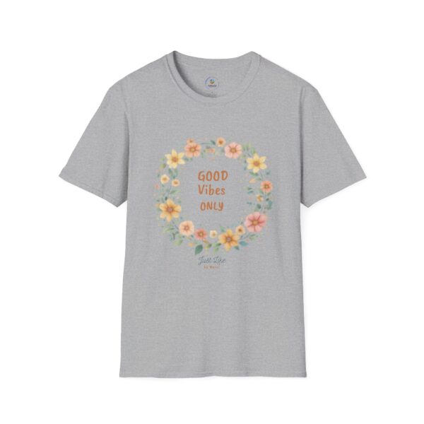 9080490999072340530_2048.jpeg Good Vibes Only Floral Tee | Positive Inspirational Women's T-Shirt