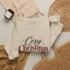 Cozy Christmas Club Sweatshirt — Holiday Crewneck with Trees & Ribbon
