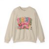Teacher Patchwork Sweatshirt | Faux Embroidery Teacher Gift | Floral Gingham Teacher Crewneck | Patched with Purpose