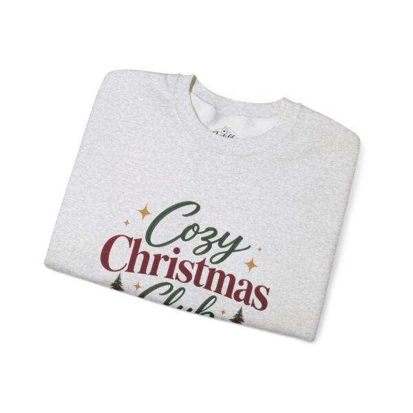 Cozy Christmas Club Sweatshirt — Holiday Crewneck with Trees & Ribbon