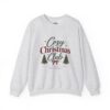 Cozy Christmas Club Sweatshirt — Holiday Crewneck with Trees & Ribbon