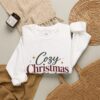 Cozy Christmas Club Sweatshirt — Holiday Crewneck with Trees & Ribbon