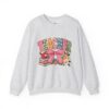 Teacher Patchwork Sweatshirt | Faux Embroidery Teacher Gift | Floral Gingham Teacher Crewneck | Patched with Purpose